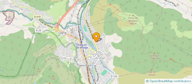 localisation de l'entreprise MONSIEUR JORGE RODRIGUES PEREIRA  TARASCON-SUR-ARIEGE