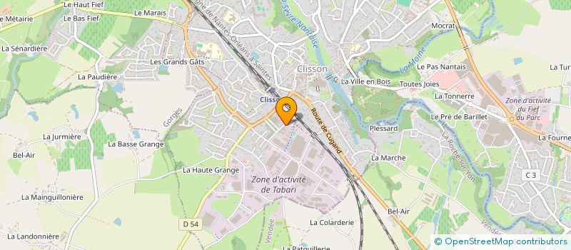 localisation de l'entreprise MONSIEUR JORGE SABORIO FALCON  CLISSON