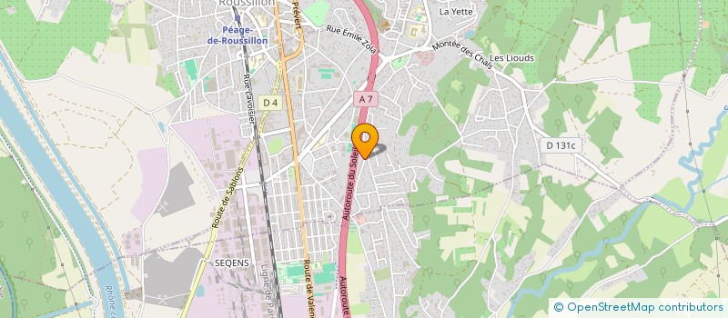 localisation de l'entreprise MONSIEUR JORGE SOUSA PEREIRA  ROUSSILLON