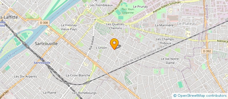 localisation de l'entreprise MONSIEUR JORGE TEIXEIRA à SARTROUVILLE