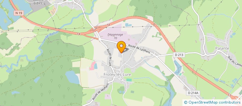 localisation de l'entreprise MONSIEUR JORIC CARITEY  FROTEY-LES-LURE