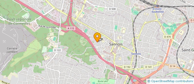 localisation de l'entreprise MONSIEUR JORIS ASTIER  SANNOIS