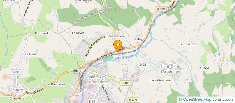 localisation de l'entreprise MONSIEUR JORIS BLANC  SAINTE-FOY-L'ARGENTIERE