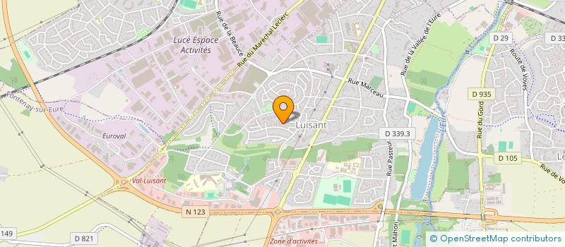 localisation de l'entreprise MONSIEUR JORIS BONHOMME à LUISANT