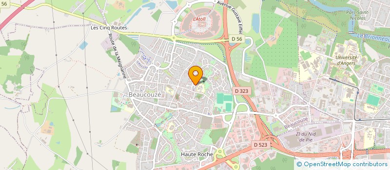 localisation de l'entreprise MONSIEUR JORIS BOSTEAU  BEAUCOUZE