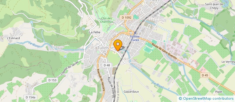 localisation de l'entreprise MONSIEUR JORIS BOUILLET  TULLINS