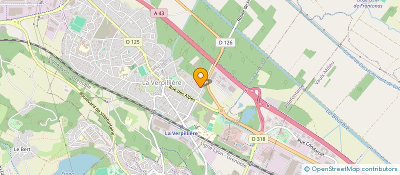 localisation de l'entreprise MONSIEUR JORIS BOUTIN  LA VERPILLIERE