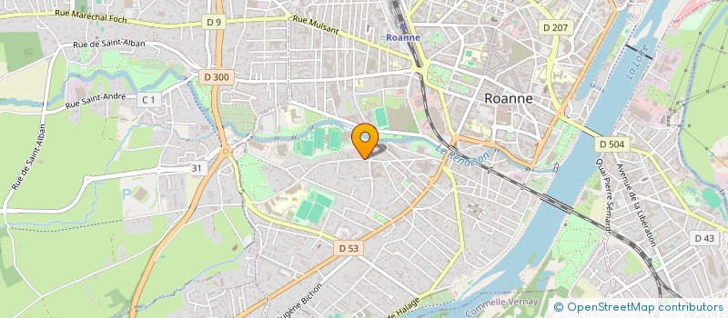 localisation de l'entreprise MONSIEUR JORIS BRETAGNOLLES  ROANNE