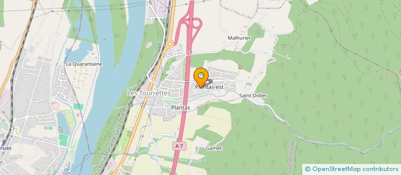 localisation de l'entreprise MONSIEUR JORIS CHABAL  LES TOURRETTES