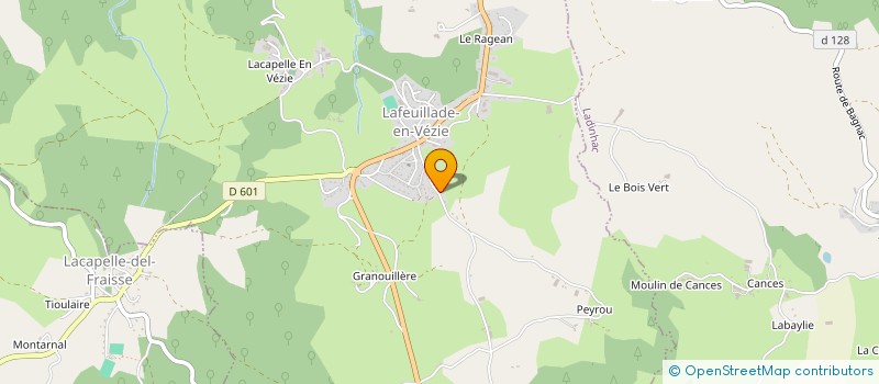 localisation de l'entreprise MONSIEUR JORIS CHATEAU à LAFEUILLADE-EN-VEZIE