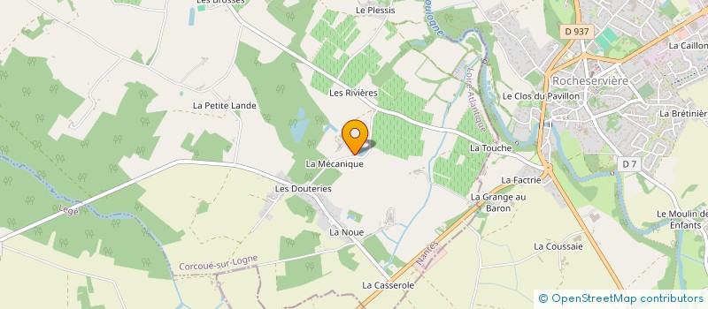 localisation de l'entreprise MONSIEUR JORIS CHEVILLON  CORCOUE-SUR-LOGNE