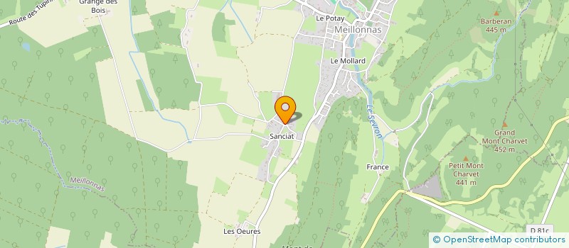 localisation de l'entreprise MONSIEUR JORIS COMBES à MEILLONNAS