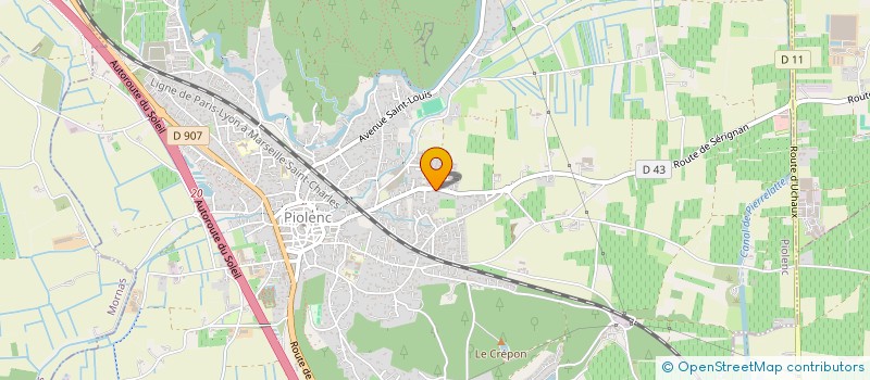 localisation de l'entreprise MONSIEUR JORIS CUCHET à PIOLENC