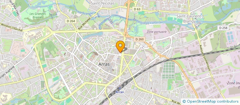 localisation de l'entreprise MONSIEUR JORIS D'AGRESTA à ARRAS
