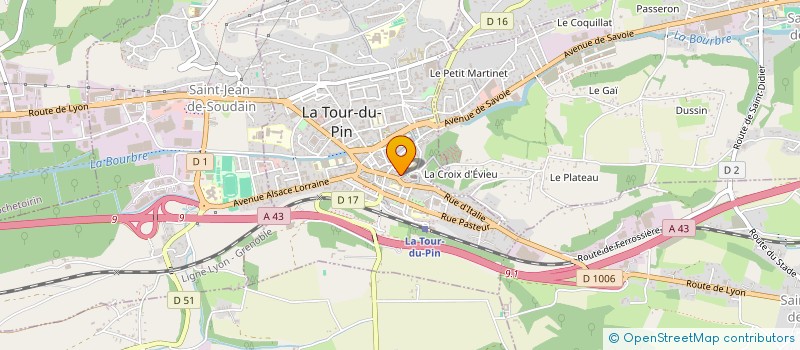 localisation de l'entreprise MONSIEUR JORIS DAGALLIER  LA TOUR-DU-PIN