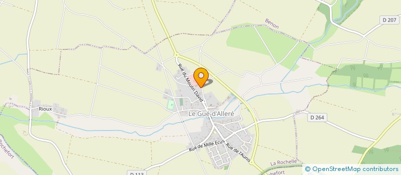 localisation de l'entreprise MONSIEUR JORIS DAUGE  LE GUE D'ALLERE