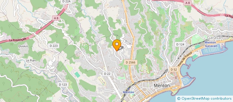 localisation de l'entreprise MONSIEUR JORIS DELARBRE  MENTON