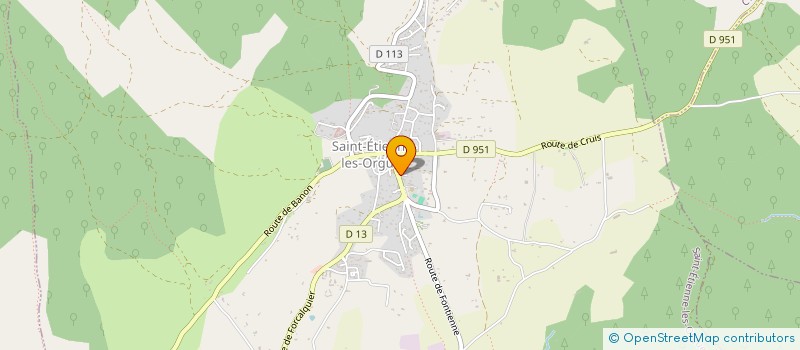 localisation de l'entreprise MONSIEUR JORIS DOULIERY à SAINT-ETIENNE-LES-ORGUES