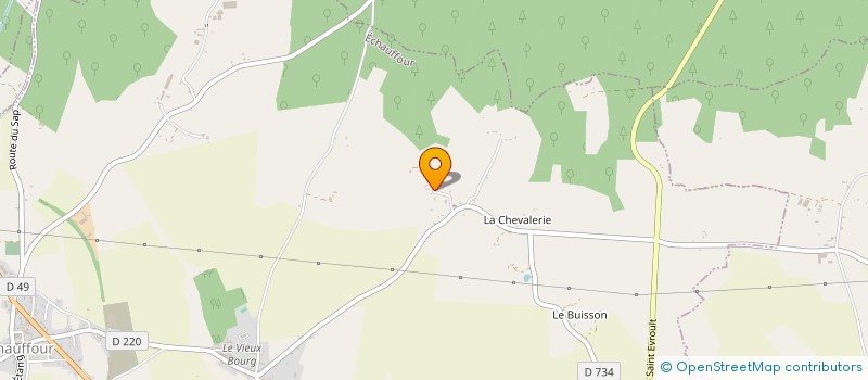 localisation de l'entreprise MONSIEUR JORIS DURET à ECHAUFFOUR