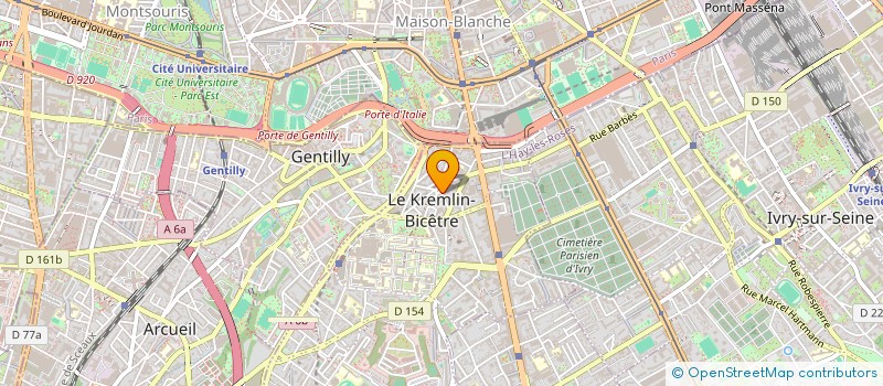 localisation de l'entreprise MONSIEUR JORIS ETIENNE  LE KREMLIN-BICETRE