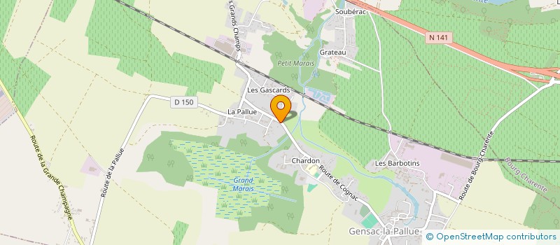 localisation de l'entreprise MONSIEUR JORIS FAURE à GENSAC-LA-PALLUE
