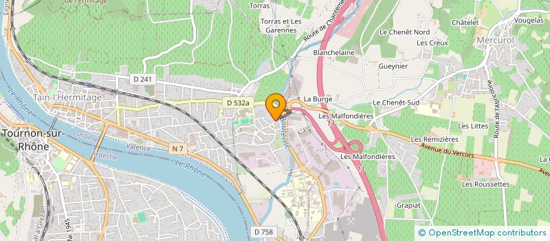 localisation de l'entreprise MONSIEUR JORIS FOUARD  TAIN-L'HERMITAGE