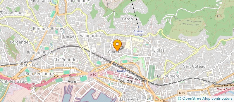 localisation de l'entreprise MONSIEUR JORIS GOUBRON  TOULON