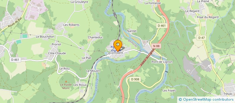 localisation de l'entreprise MONSIEUR JORIS GRILLET  BEAUZAC