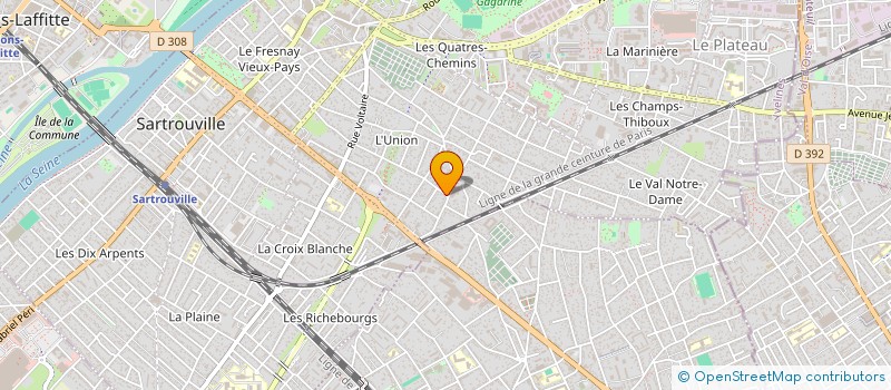 localisation de l'entreprise MONSIEUR JORIS JAMIER à SARTROUVILLE
