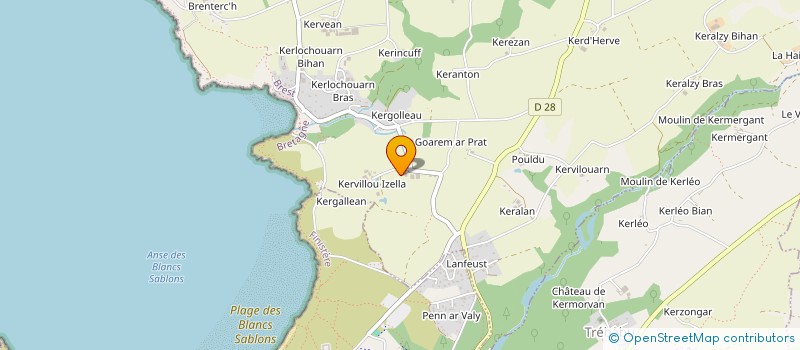 localisation de l'entreprise MONSIEUR JORIS KERJEAN  PLOUMOGUER