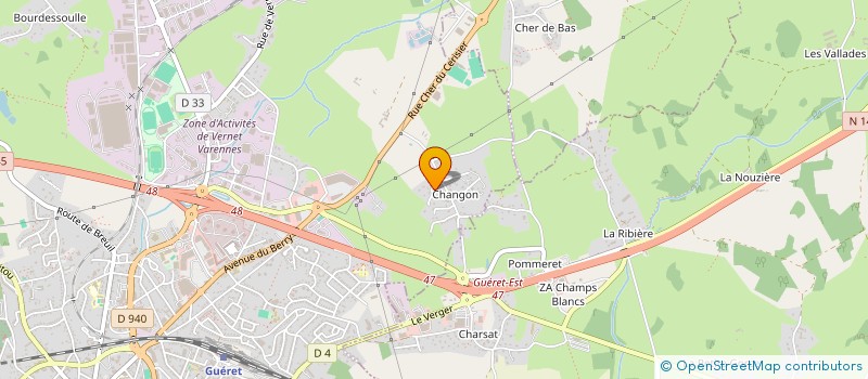 localisation de l'entreprise MONSIEUR JORIS LAFLEUR à GUERET
