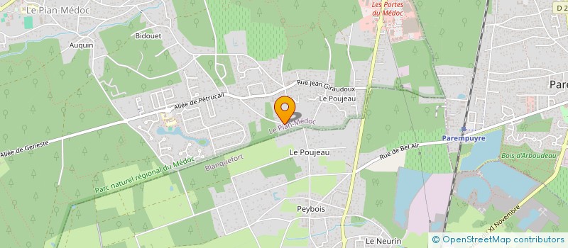 localisation de l'entreprise MONSIEUR JORIS LAHOUSSERE  LE PIAN-MEDOC