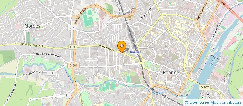 localisation de l'entreprise MONSIEUR JORIS LETANT  ROANNE