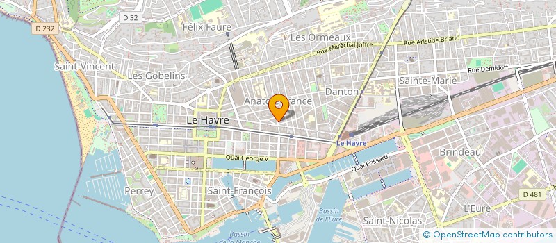 localisation de l'entreprise MONSIEUR JORIS LEZAT à LE HAVRE