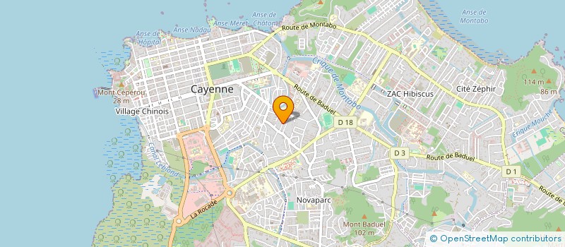 localisation de l'entreprise MONSIEUR JORIS LUCAS  CAYENNE