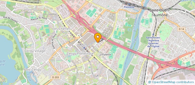 localisation de l'entreprise MONSIEUR JORIS LY-COUFFIGNAL à CERGY