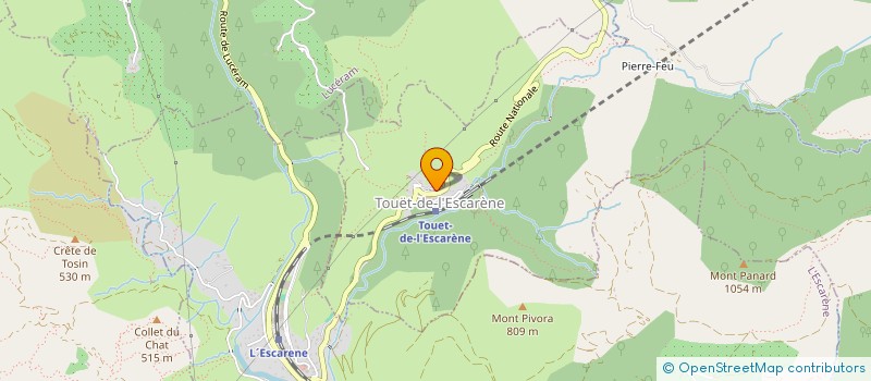 localisation de l'entreprise MONSIEUR JORIS MARTIGNY  TOUET-DE-L'ESCARENE