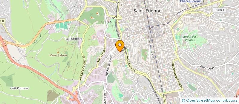 localisation de l'entreprise MONSIEUR JORIS MASSARDIER  SAINT-ETIENNE