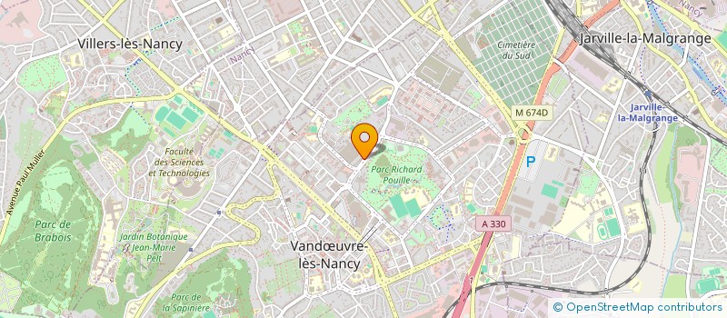 localisation de l'entreprise MONSIEUR JORIS MATHIEU  VANDUVRE-LES-NANCY