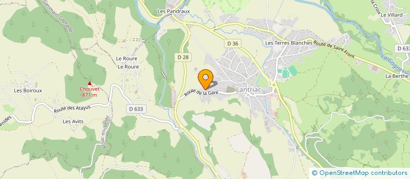 localisation de l'entreprise MONSIEUR JORIS MONCHAMP  LANTRIAC