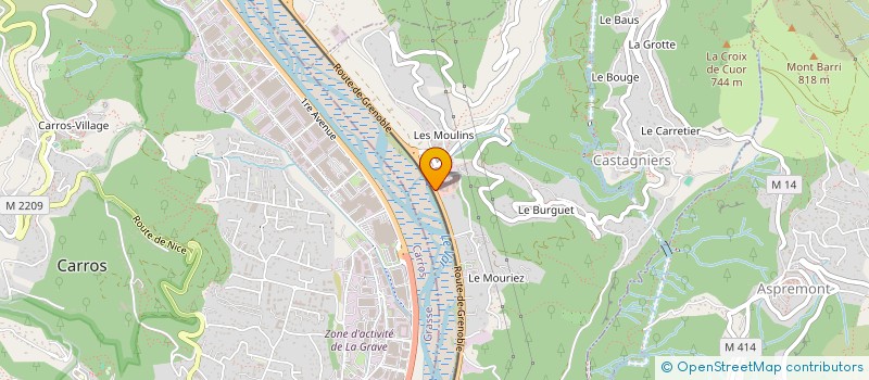 localisation de l'entreprise MONSIEUR JORIS MOUZAOUI  CASTAGNIERS