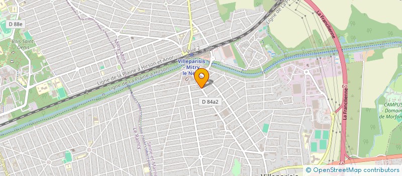 localisation de l'entreprise MONSIEUR JORIS PELLETER  VILLEPARISIS