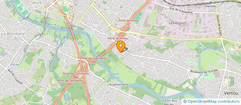 localisation de l'entreprise MONSIEUR JORIS PRAS  LES SORINIERES