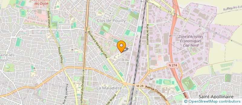 localisation de l'entreprise MONSIEUR JORIS RAVAL à DIJON
