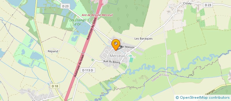 localisation de l'entreprise MONSIEUR JORIS REGAZZONI  MERCEUIL