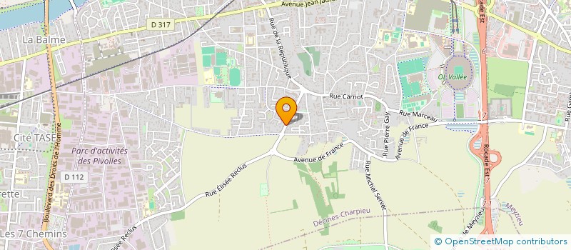 localisation de l'entreprise MONSIEUR JORIS SECKINGER  DECINES-CHARPIEU