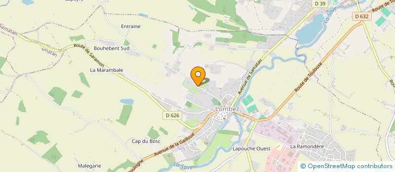 localisation de l'entreprise MONSIEUR JORIS SIMONATO  LOMBEZ