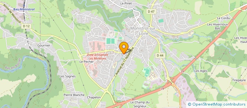 localisation de l'entreprise MONSIEUR JORIS TESTUD-PEYRARD  MONISTROL-SUR-LOIRE