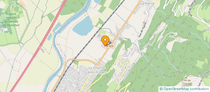 localisation de l'entreprise MONSIEUR JORIS TRINQUIER  LE CHAMP-PRES-FROGES