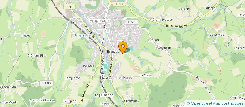 localisation de l'entreprise MONSIEUR JORIS TRIOMPHE  AMPLEPUIS